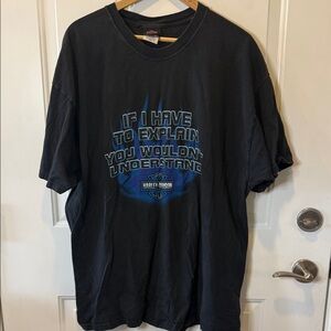 Harley-Davidson Black and Blue Graphic Tee